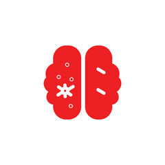 Bacteria Brain Cancer Solid Icon