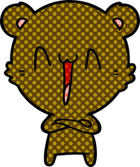 happy bear cartoon