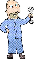 cartoon mechanic