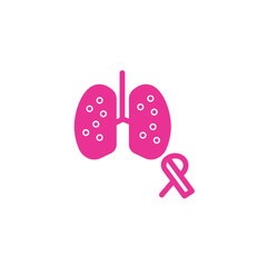 Cancer Lung Lungs Solid Icon