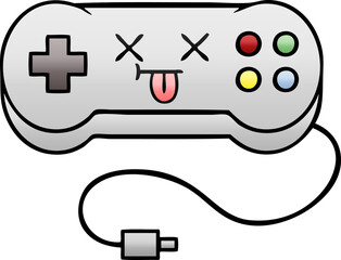 gradient shaded cartoon of a game controller