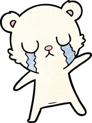 crying polar bear cartoon