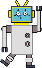 cute cartoon of a robot