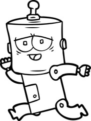 cartoon robot