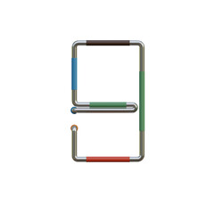 Futuristic Game 3D Alphabet or PNG Letters