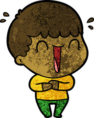 laughing cartoon man