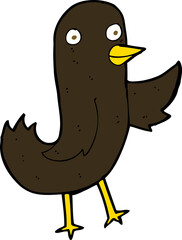 funny cartoon bird