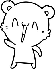 happy polar bear cartoon