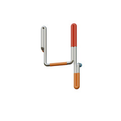 Futuristic Game 3D Alphabet or PNG Letters