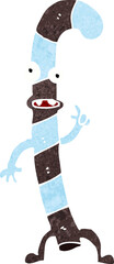 cartoon dancing christmas candy cane