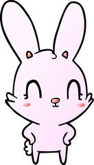cute cartoon rabbit