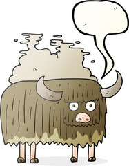 freehand drawn speech bubble cartoon smelly cow