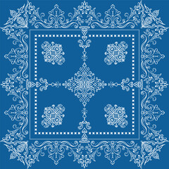 Decorative vintage pattern frame in vector. Border for printing on wedding cards, postcard, textile, package , colorbook 