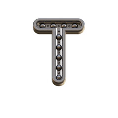 Futuristic Bearing 3D Alphabet or PNG Letters