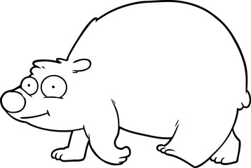 cartoon walking bear