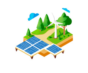 solar panels on a roof