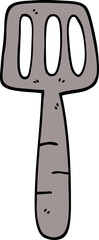 cartoon doodle food spatula