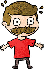 cartoon man with mustache shocked