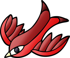 cartoon doodle tattoo swallow symbol