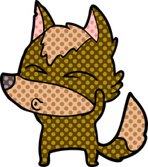 cartoon wolf whistling