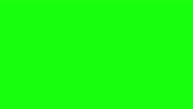 empire state building icon green screen looping animated background