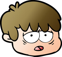 cartoon male face