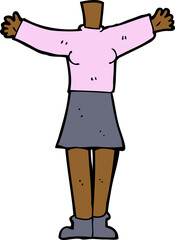 cartoon female body (add photos or mix and match cartoons)