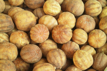 Pile of Sun Dried Limes or Limoo Amani for Sale in the Local Market of Manama, Bahrain