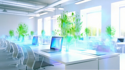 EcoTech Evolution: Embracing Sustainable Energy in Tomorrow's Offices