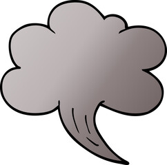 cartoon doodle whooshing cloud