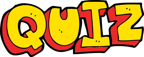 cartoon quiz sign