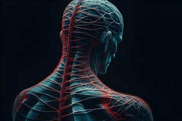 Back pain, computer illustration - 3D