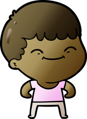 cartoon happy boy