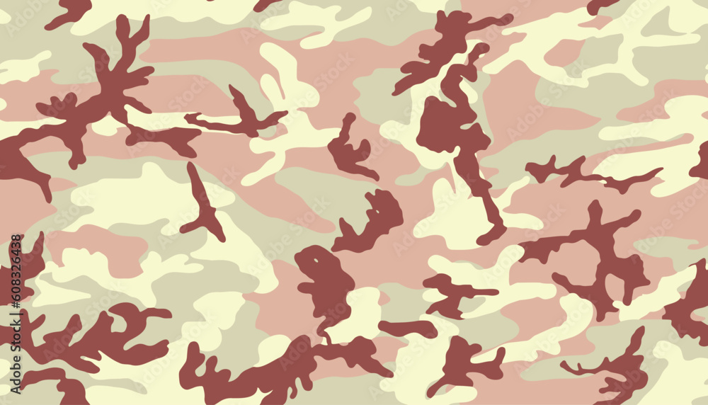 Poster camouflage seamless pattern