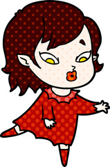 cute cartoon vampire girl
