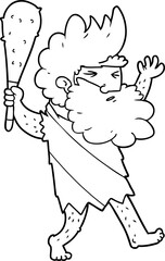 cartoon cave man