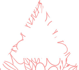 Triangle frame abstract background drawing.
