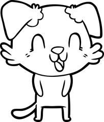 laughing cartoon dog