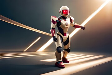 Obraz premium modern robot style