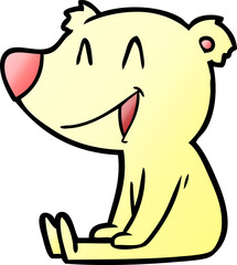 sitting bear cartoon