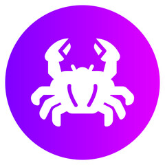 crab gradient icon