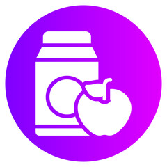 fruit juice gradient icon