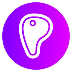 meat gradient icon