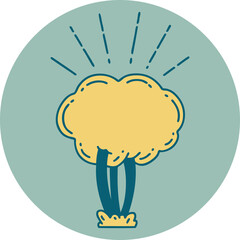 icon of a tattoo style tree