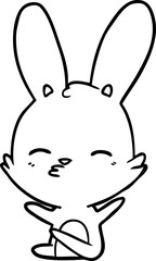 curious bunny cartoon