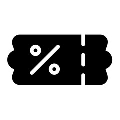 voucher glyph icon