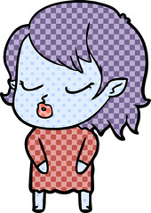 cute cartoon vampire girl