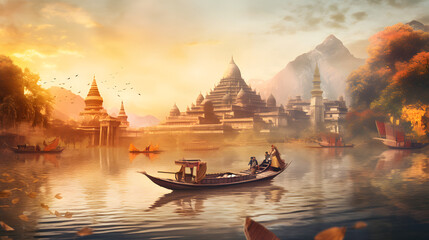 An unforgettable journey through breathtaking landscapes and vibrant cultures, capturing the essence of wanderlust and adventure. Generated IA