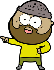 cartoon bearded man