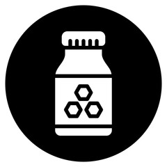 Obraz premium honey glyph icon